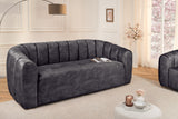 Sofa BABYLON 200cm 3-Sitzer Samt anthrazit