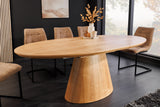 Dining table UNIQUE 160-200cm extendable oak wood verneered