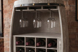 Wine shelf half BODEGA 100cm for 24 botttles massive fir wood natural