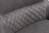 Swivel chair ALPINE microfibre grey light grey