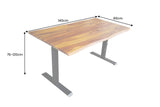 Desk MAMMUT 140cm table top sheesham wood w/o legs