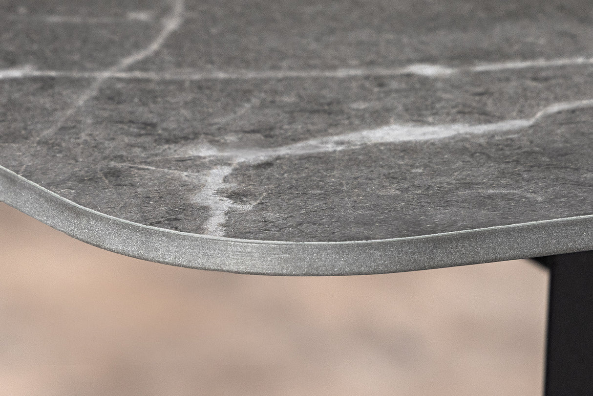 Dining table MILANO 160cm ceramic anthracite marble