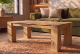 Couchtisch MAKASSAR 100cm Mangoholz cremefarben