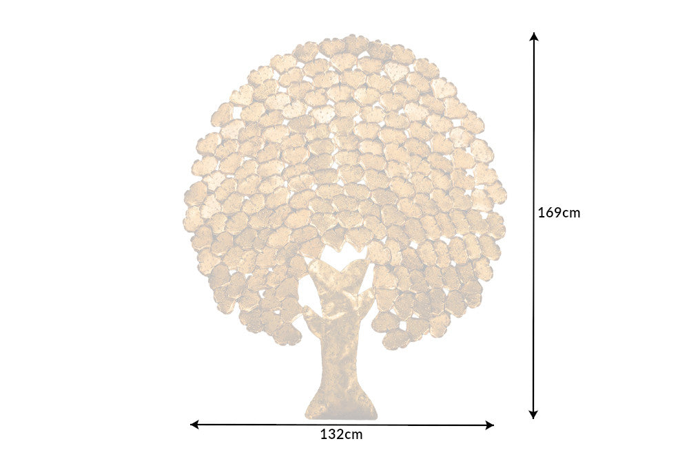 Wanddekoration LEBENSBAUM 170cm gold