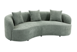 Sofa ATELIER 230cm 3-Sitzer Bouclé Salbei