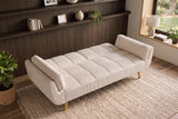Sofa bed BOUTIQUE 215cm 3-seater cord beige