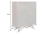 Highboard MOUNTAIN SOUL 120cm acacia natural stone look black