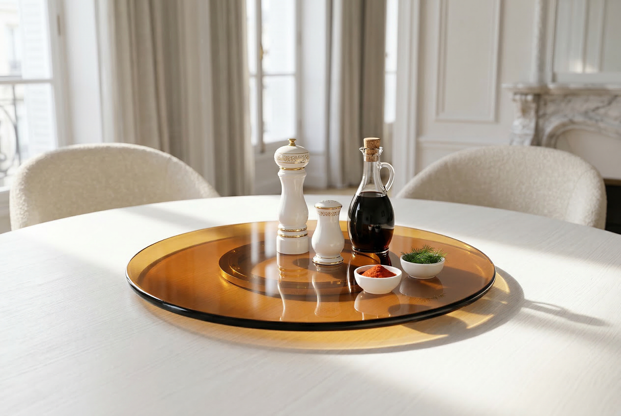 Turnplate SERVANT 60cm 360° tempered glass amber