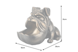 Decoration sculpture BULLDOG 30cm bronze with storage compartment