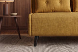 Sleeping chair SMART MULTIFUNCTION 140cm velvet mustard yellow