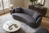 Sofa ELEMENTAL 180cm 2-Sitzer Samt Graphitgrau