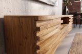 TV lowboard RELIEF 200cm hanging acacia wood natural