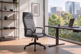 Bürostuhl LAZIO 49-59cm mit Wippfunktion Samtbezug Vogue Velours Anthrazit