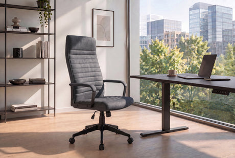 Office chair LAZIO 49-59cm w/ tilt function vogue velour velvet anthracite