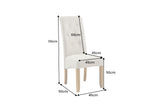 Chair CASA w/ neck roll flat woven fabric beige