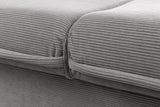 Schlafsofa APARTMENT 215cm 3-Sitzer Cord grau