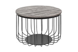 Couchtisch FACTORY LOFT 56cm Mangoholz grau