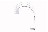 Floor lamp BIG BOW 175-205cm white w/ marble base