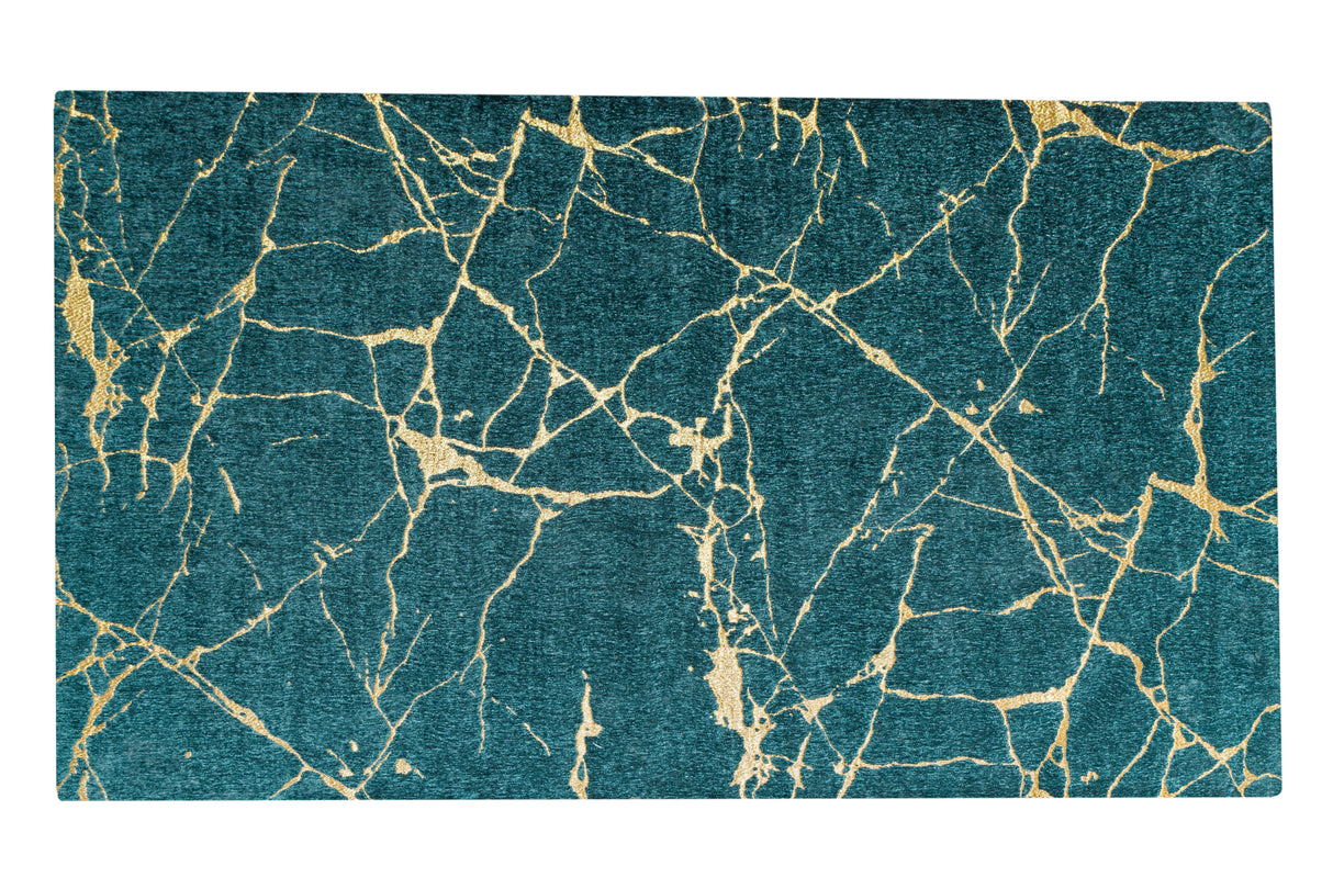 Carpet MARBLE 160x240cm green teal gold