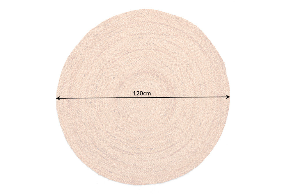 Teppich PURE NATURE Ø120cm Jute natur