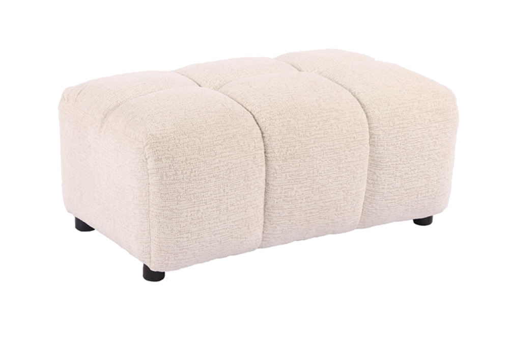 Hocker CLOUD 100cm Bouclé-Tweed beige
