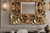 Wall mirror VENICE BAROCK 75cm antique gold