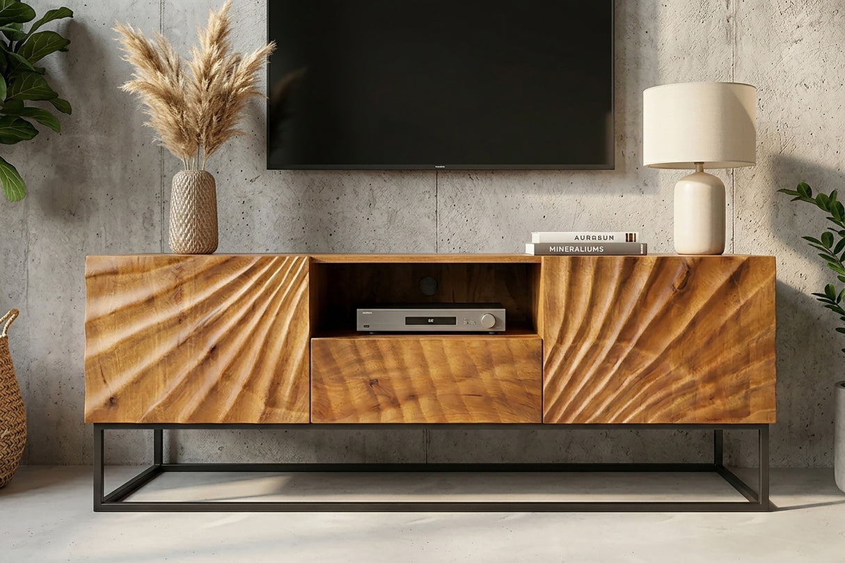 TV-Lowboard SCORPION 160cm 3D mango brown