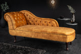 Recamiere CHESTERFIELD 170cm velvet mustard yellow