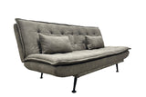 Sofa bed JAZZ 195cm 3-seater microfibre taupe