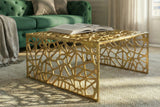 Coffee table ABSTRACT 60cm gold
