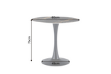 Bistrotisch LYON 80cm rund Aurora Oro Keramik Schwarz Gold Sand
