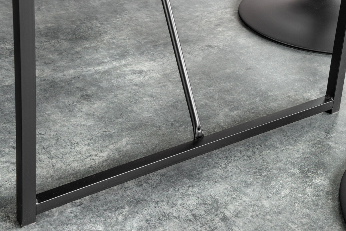 Bar table SLIM LINE 120cm black marble look