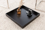 Side table ELEMENTS set of 2 with removable trays black