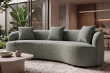 Sofa ATELIER 230cm 3-Sitzer Bouclé Salbei