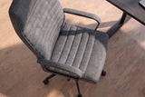 Bürostuhl LAZIO 49-59cm mit Wippfunktion Samtbezug Vogue Velours Anthrazit