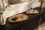 Tablett-Set AMAZONAS 2-tlg. Mangoholz natur cremefarbenes Finish