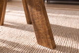 Esstisch ART WOOD Ø 140cm rund Mangoholz braun honigfarbenes Finish