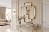 Wall mirror QUADRA 90cm gold
