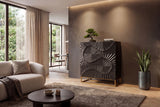 Highboard SCORPION 120cm 3D mango schwarz