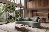 Sofa ATELIER 230cm 3-Sitzer Bouclé Salbei