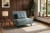 Sleeping chair SMART MULTIFUNCTION 100cm velvet petrol