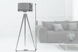 Floor lamp TRIPOD 142cm black retro