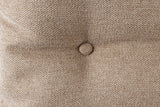Bench BIG GEORGE 160cm flat woven fabric spring core velvet champagne beige
