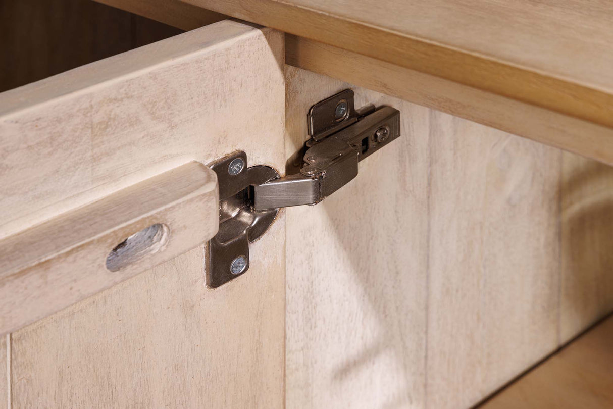 Sideboard ART DECO 170cm 3D Mangoholz naturweiß