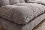 Sofa bed COCOONING 190cm 3-seater chenille grey