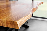 Dining table MAMMUT 200cm acacia wood 60mm natural brown