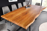 Dining table MAMMUT 200cm acacia wood 35mm natural brown