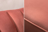 Sofa ARIELLE 220cm velvet dusky pink