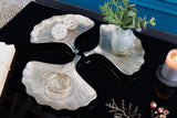 Decoration bowls GINKGO set of 3 silver