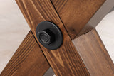 Bank GOLIATH 180cm Kiefernholz natur schwarz